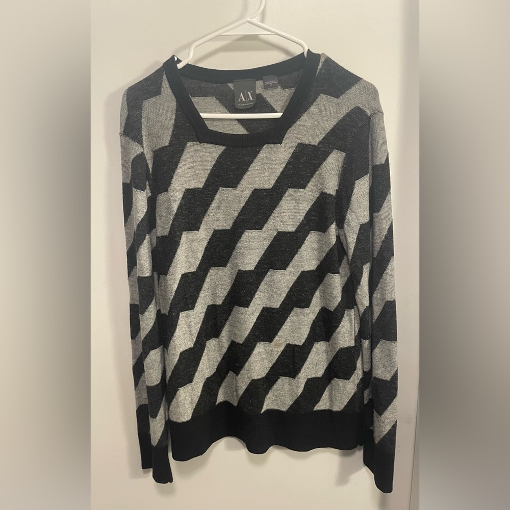 Armani Exchange Monochrome Knit Top